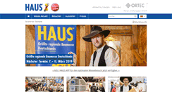 Desktop Screenshot of baumesse-haus.de