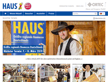 Tablet Screenshot of baumesse-haus.de